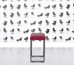Refurbished Allermuir Pause Bar Stool - Pink Leather