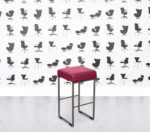 Refurbished Allermuir Pause Bar Stool - Pink Leather
