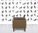 Refurbished Giulio Marelli Italia Cubic Armchair - Brown Leather