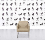 Refurbished Giulio Marelli Cube Mini Armchair - Beige Leather