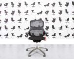 Refurbished Knoll Generation - Polished Aluminium - Black Fabric