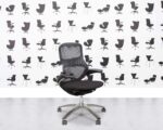 Refurbished Knoll Generation - Polished Aluminium - Black Fabric