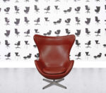 Refurbished Fritz Hansen ARNE JACOBSEN EGG CHAIR - Burgundy Leather