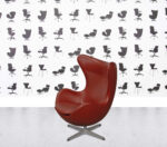 Refurbished Fritz Hansen ARNE JACOBSEN EGG CHAIR - Burgundy Leather