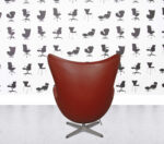 Refurbished Fritz Hansen ARNE JACOBSEN EGG CHAIR - Burgundy Leather3