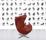 Refurbished Fritz Hansen ARNE JACOBSEN EGG CHAIR - Burgundy Leather