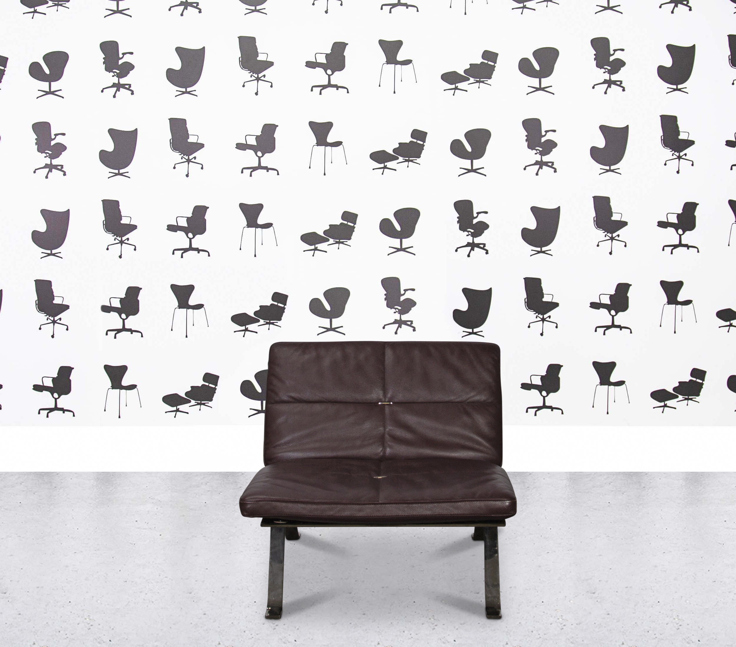 Refurbished Poltrona Frau Brooklyn Armchair - Moro Leather1 Refurbished Poltrona Frau Brooklyn Armchair - Moro Leather