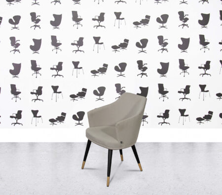 Refurbished Morgan Porto Lounge Chair - Light Taupe Fabric