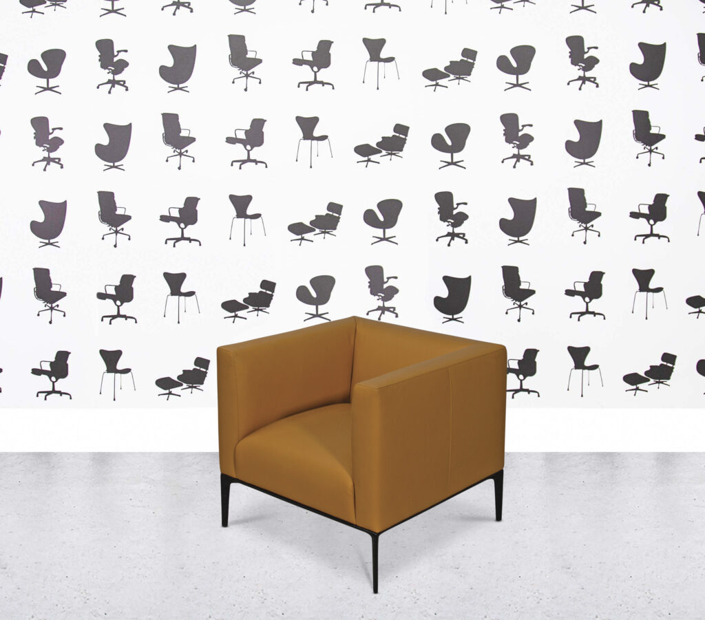 Refurbished Walter Knoll Jaan 781 Armchair - Caramel Leather