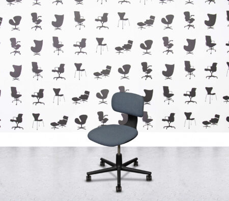 Refurbished Vitra Rookie Task Chair - Blue Fabric