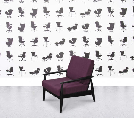 Refurbished Buzzi Space BuzziNordic ST101 Armchair - Plum Fabric