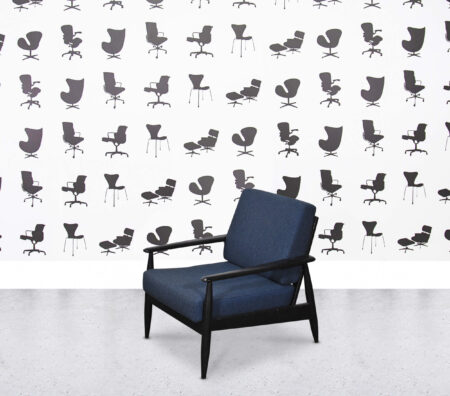 Refurbished BuzziSpace BuzziNordic ST101 Armchair - Blue Fabric
