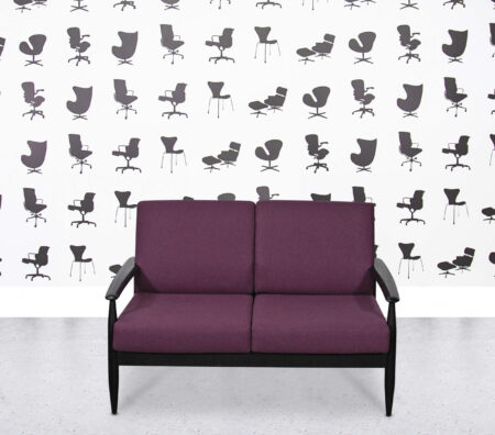 Refurbished BuzziSpace BuzziNordic ST102 - 2 Seater Sofa - Plum Fabric