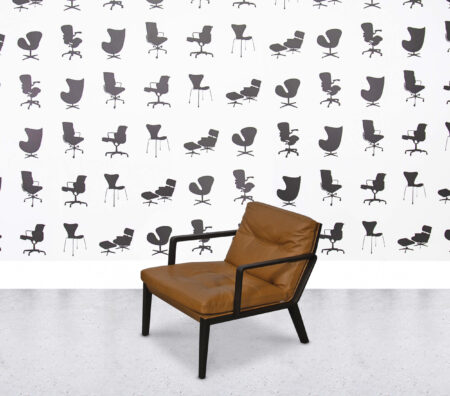 Refurbished Walter Knoll Andoo Low Back Armchair - Tan Leather
