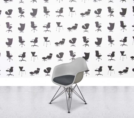 Refurbished Vitra Charles Eames DAR White Shell - Paseo