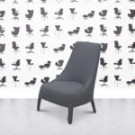 Refurbished Maxalto Febo - Contemporary Armchair - High Back - Light Blue