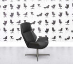 Refurbished Boss Design Kruze High Back - Fully Upholstered - Dark Grey Leather