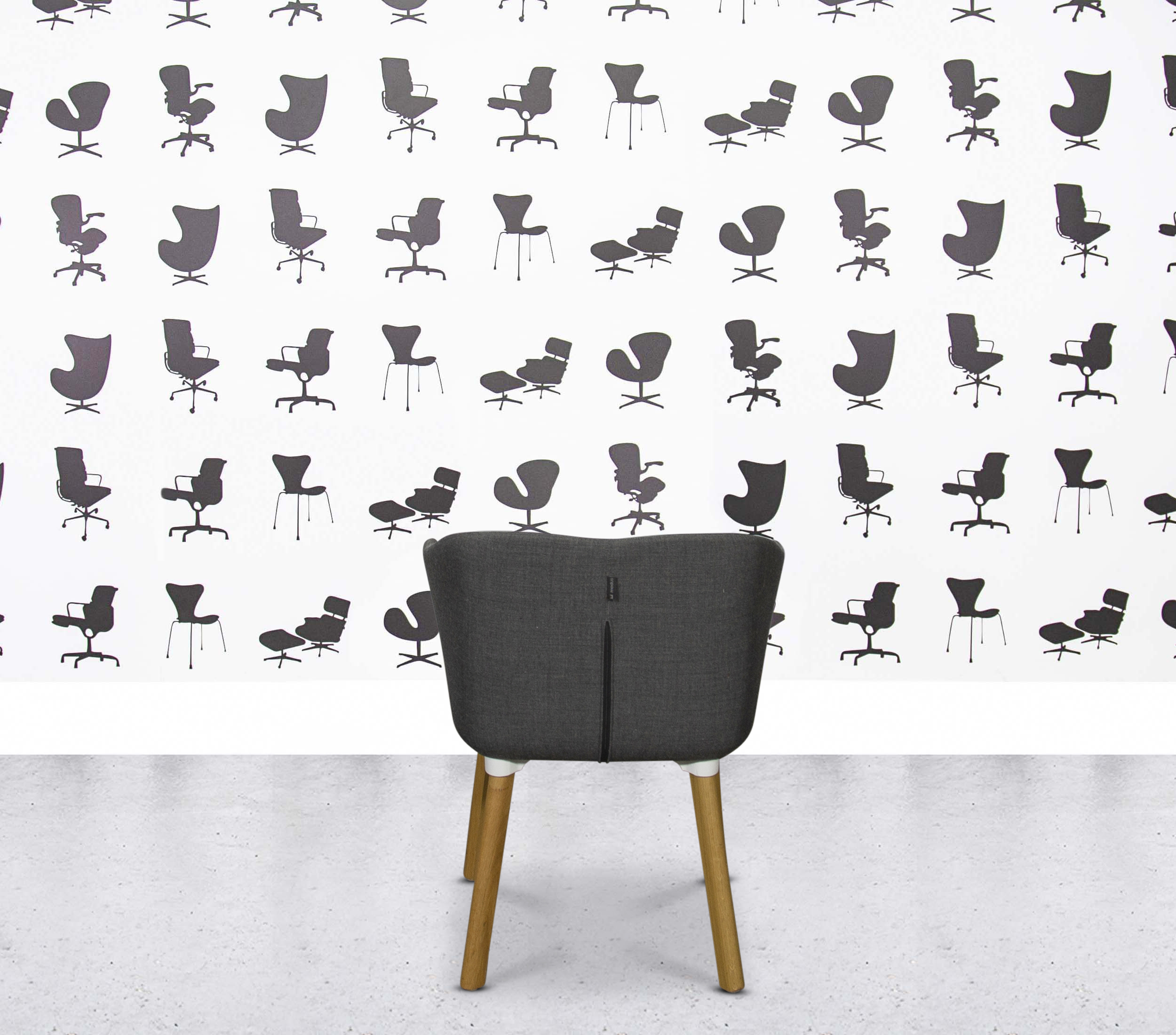 Refurbished Modus Dune Timber Armchair - Dark Grey 3 Refurbished Modus Dune Timber Armchair - Dark Grey