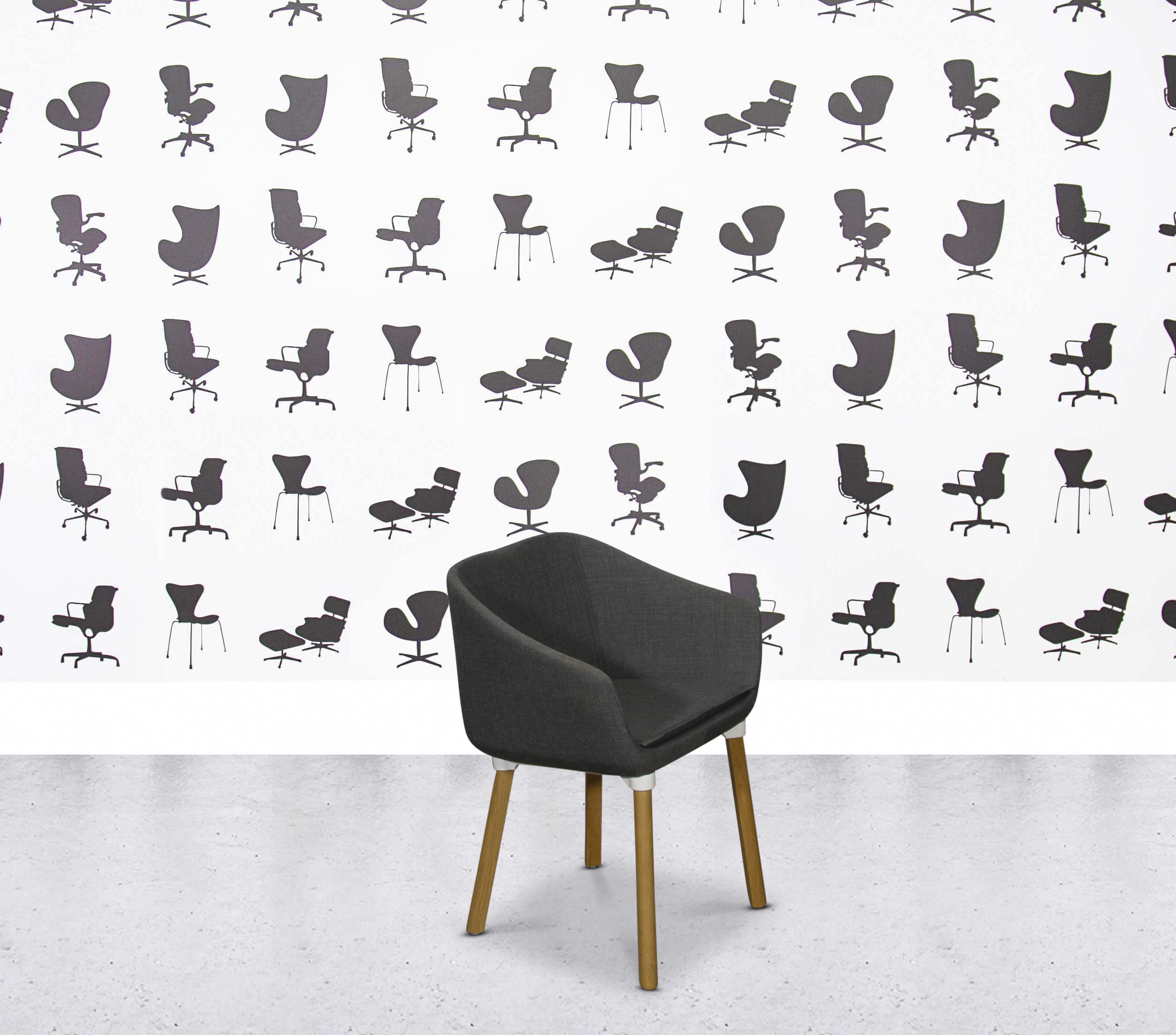 Refurbished Modus Dune Timber Armchair - Dark Grey 4 Refurbished Modus Dune Timber Armchair - Dark Grey