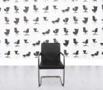 Refurbished Bene Dexter Cantilever Chair - Black Leather