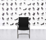 Refurbished Klöber Ciello Cantilever Chair - Black Fabric