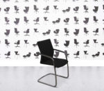 Refurbished Klöber Ciello Cantilever Chair - Black Fabric