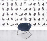 Refurbished Moroso Fjord Armchair - Blue Fabric