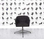 Refurbished Boss Design Toto Low Back - Polished Aluminium - Amethyst Grey Tweed