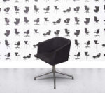 Refurbished Boss Design Toto Low Back - Polished Aluminium - Amethyst Grey Tweed