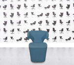 Refurbished Allermuir Bison BN1 Tub Chair - Blue Fabric