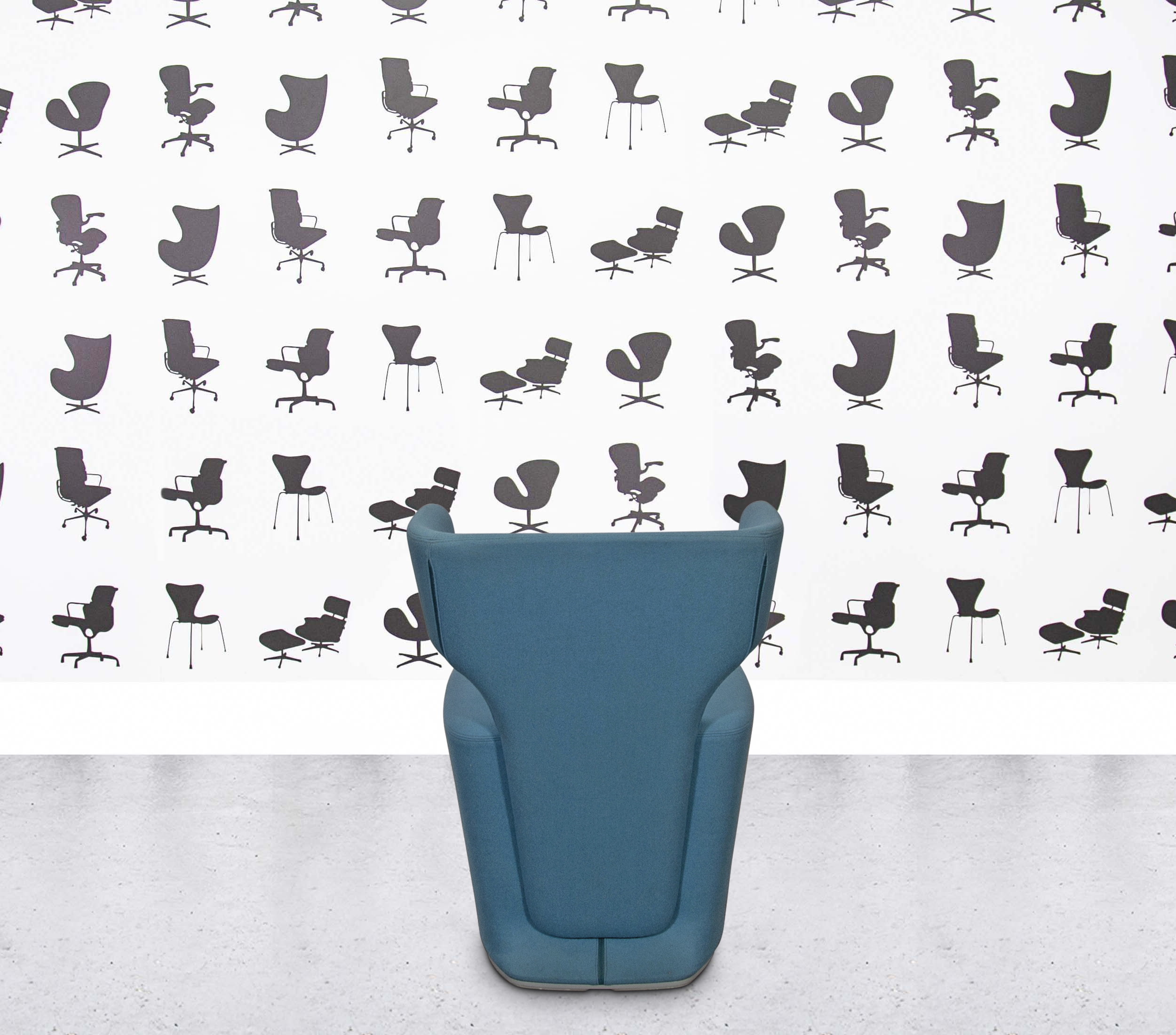 Refurbished Allermuir Bison BN1 Tub Chair - Blue Fabric3 Refurbished Allermuir Bison BN1 Tub Chair - Blue Fabric