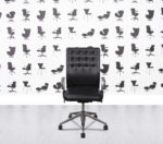 Refurbished Vitra ID Trim Office Chair - Black Leather