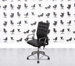 Refurbished Vitra ID Trim Office Chair - Black Leather