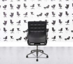 Refurbished Vitra ID Trim Office Chair - Black Leather