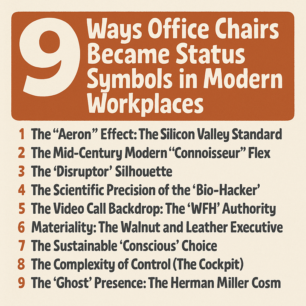 9 Ways Office Chairs Became Status Symbols in Modern Workplaces