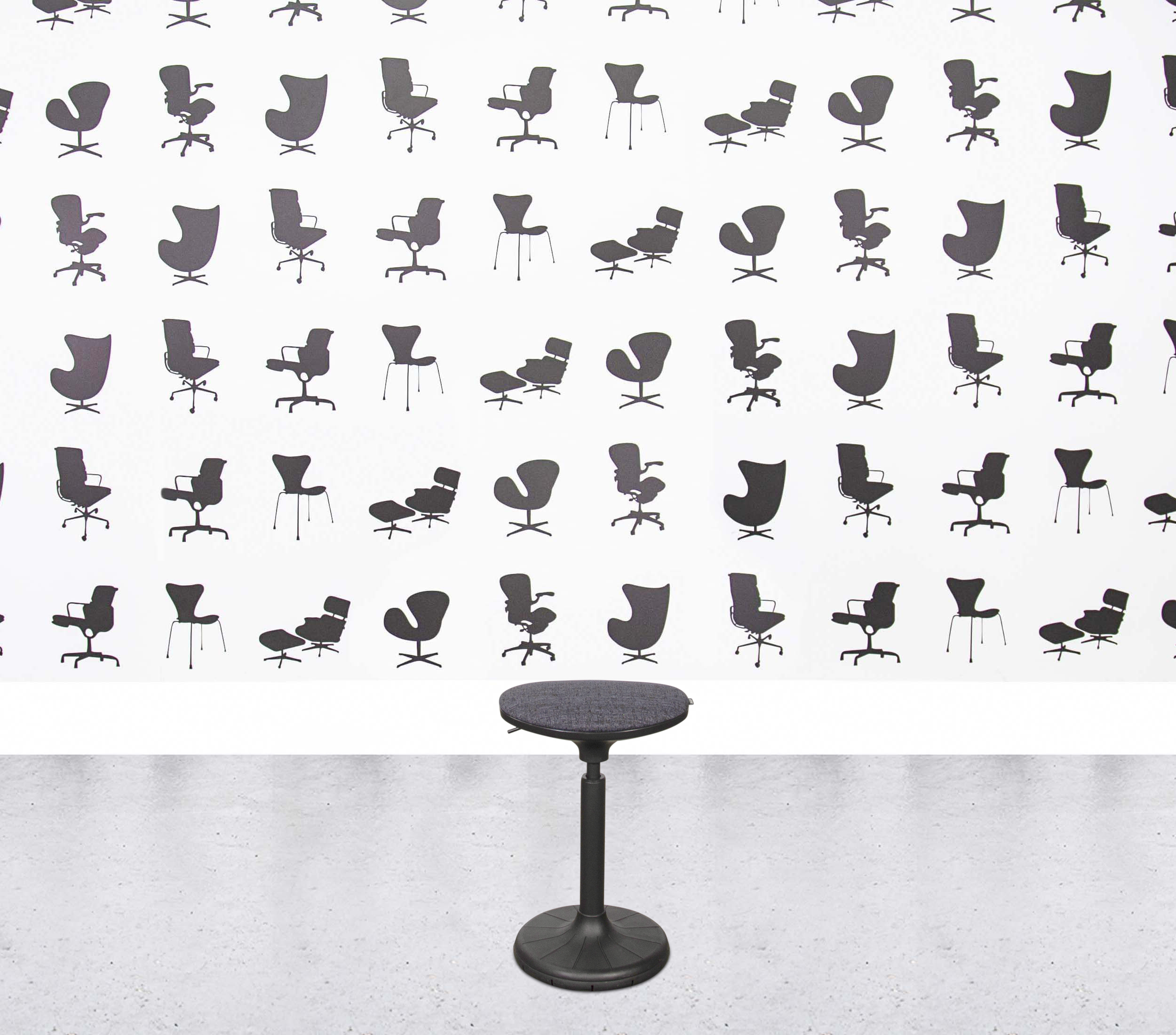Refurbished Wagner W3 3D Stool - Grey Fabric1 Refurbished Wagner W3 3D Stool - Grey Fabric