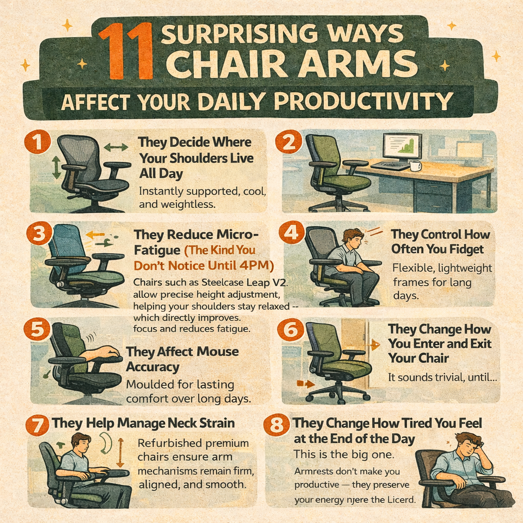 Surprising Ways Chair Arms Affect Your Daily Productivity