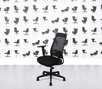 Refurbished Haiken Stirling Task Chair - Full Black