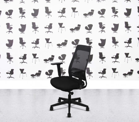 Refurbished Haiken Stirling Task Chair - Full Black