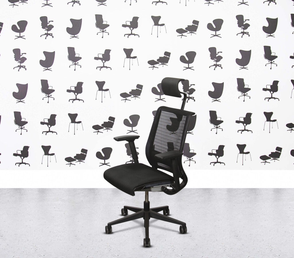 Refurbished Steelcase Think with Headrest - Full Black