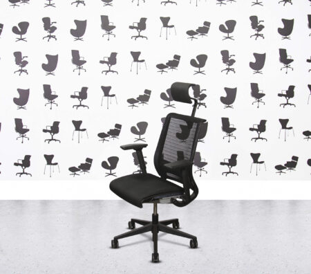 Refurbished Steelcase Think with Headrest - Full Black