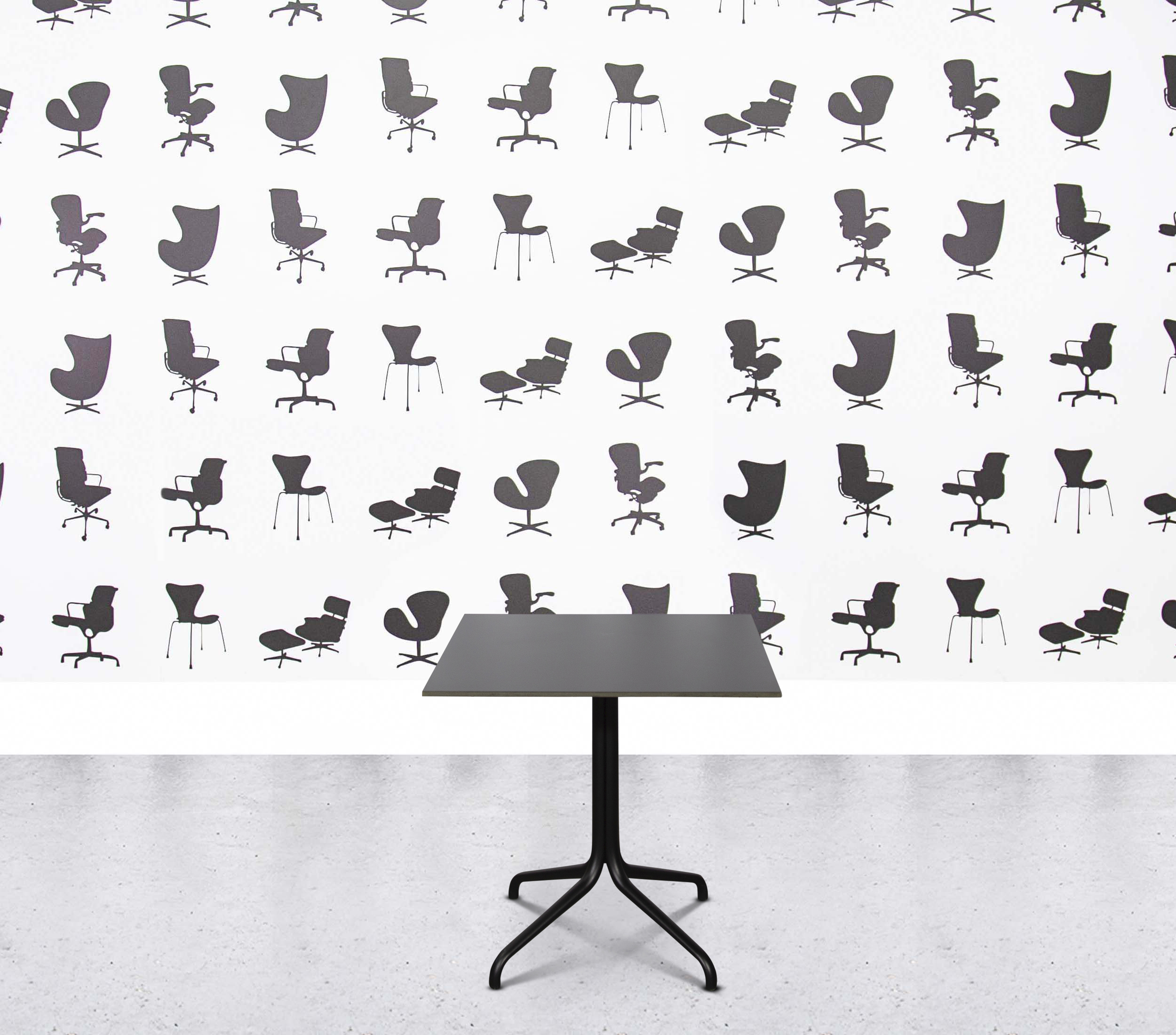 Refurbished Vitra Belleville Square Table - Veneer Dark Oak Refurbished Vitra Belleville Square Table - Veneer Dark Oak