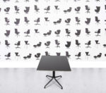 Refurbished Vitra Belleville Square Table - Veneer Dark Oak