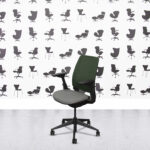 Refurbished Steelcase Series 2 - Black Frame - Green Mesh