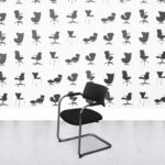 Refurbished Dauphin Teo 1 Stacking Chair - Black