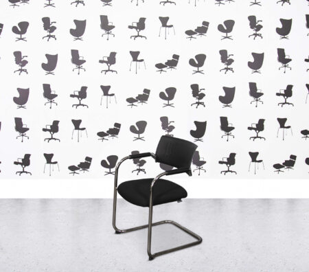Refurbished Dauphin Teo 1 Stacking Chair - Black