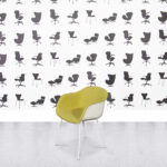 Refurbished Muuto Fiber Armchair - Tube Base - Mustard