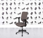 Refurbished Orangebox Seren Task Chair – Black Frame - Mocha Fabric
