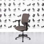 Refurbished Orangebox Seren Task Chair – Black Frame - Mocha Fabric