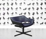 refurbished hitch mylius hm85a swivel chair midnight blue leather
